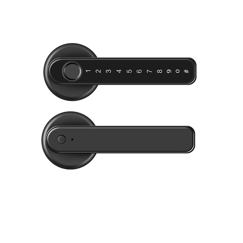 Graffiti Smart Spherical Door Handle Lock Wooden Door Fingerprint Password Lock